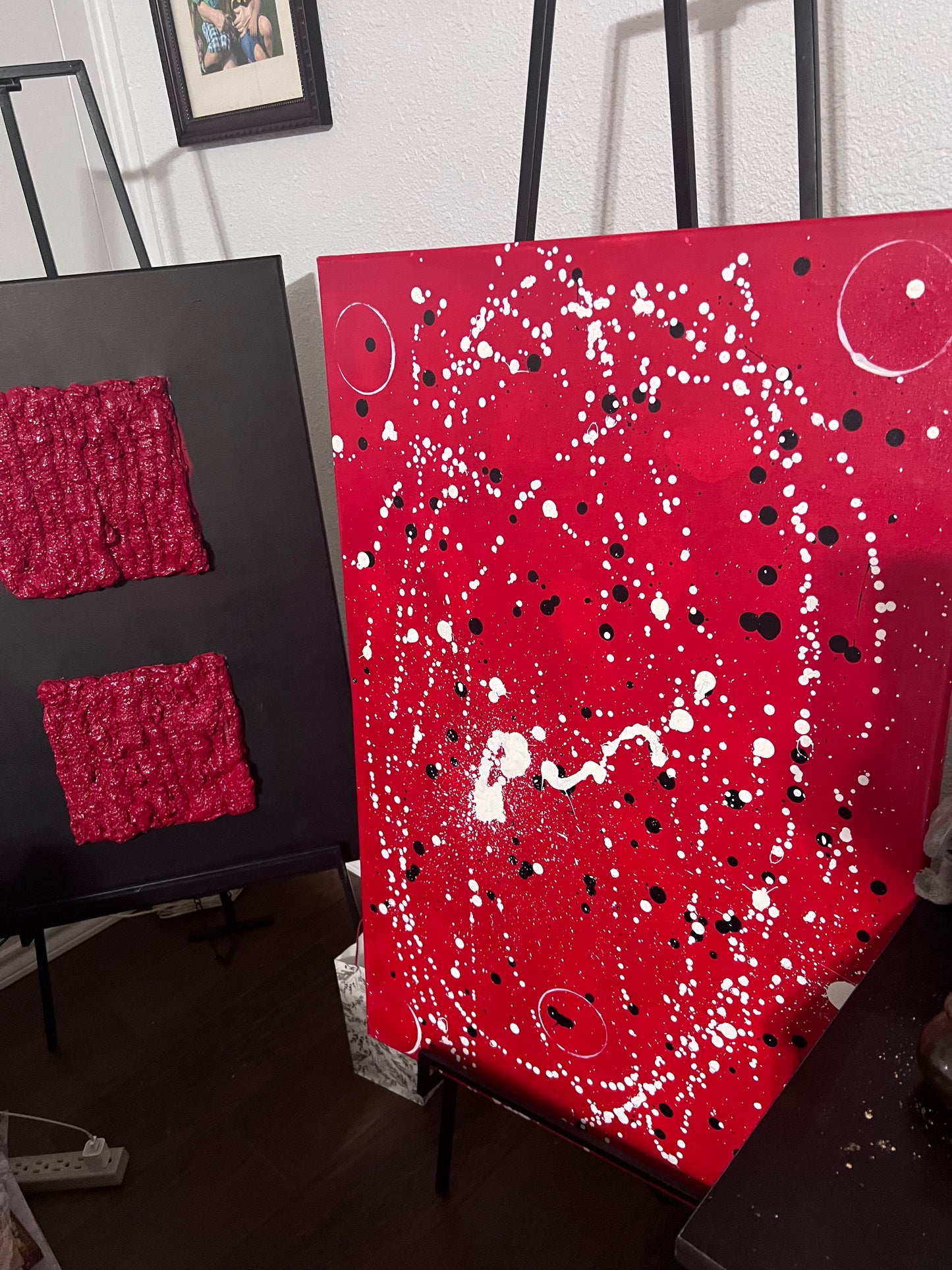 Black and Red Texture